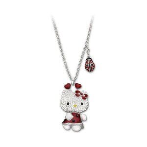 Swarovski Hello Kitty Lady Bug Pendant
